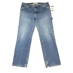 Vtg Tommy Hilfiger Womens 12 Mu Newest Slim Painter Jeans Frayed Hem Denim y2k